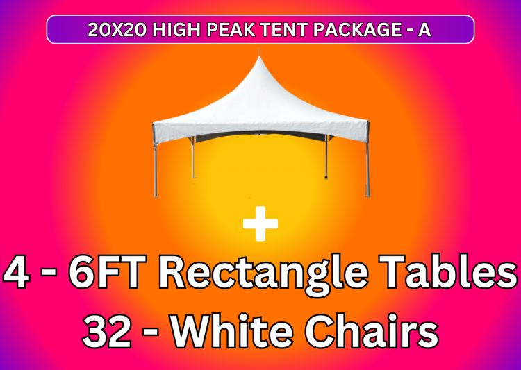 20X20 High Peak Tent Package - A