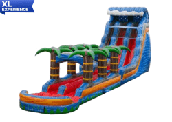 22' Fireblast Mega Water Run Water Slide