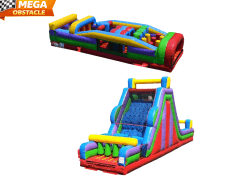 70' Obstacle Course w Rock Climb