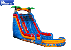 22' Tropical Inferno Dual Lane Water Slide