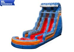 22' Fireblast Tsunami Dual Lane Water Slide