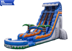 24' Rocky Tsunami Dual Lane Water Slide