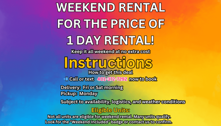 Weekend Rental Deal 4.1.26 Deals